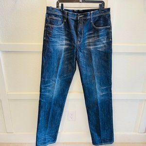 John B Stetson Co Mens Blue Stretch Modern Straight Leg Denim Jeans Size 38X38